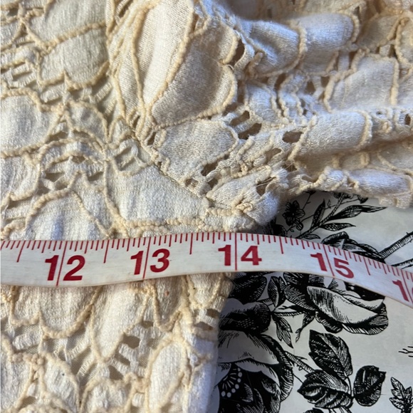 Free People Rose Garden Eyelet Lace Pleated Mini Dress - Picture 11 of 14